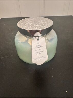 DL Co Candle Modern Alchemy Blue Iridescent Jar 17oz Wild Flowers